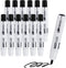 carrotez 12 Count Retractable Dry Erase Markers, Low Odor White Board Markers, Bullet Tip, Thick Barrel, Black