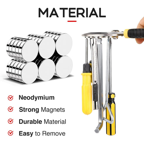 Small Strong Magnets, 30Pcs Round Neodymium Refrigerator Magnets for Crafts, Tiny Disc Magnets for Whiteboard
