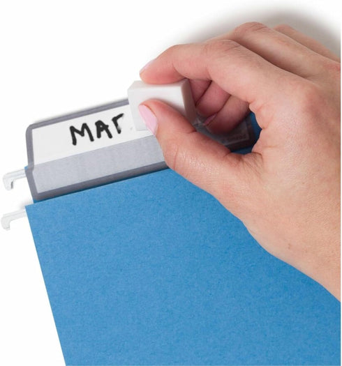 Smead Hanging File Folder with Erasable ProTab, 1/3-Cut Tabs, Adjustable Position, Letter Size, Blue, 20 per Box