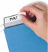 Smead Hanging File Folder with Erasable ProTab, 1/3-Cut Tabs, Adjustable Position, Letter Size, Blue, 20 per Box