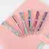 Mluchee 100 Pack Multicolor Pens, 6-in-1 Party Favors, Bulk Fun Pens for Adults and Students
