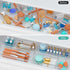 WOWBOX 6 Pack Clear Drawer Organizer Set - Acrylic Storage Trays for Makeup, Cosmetics, Jewelries, Office