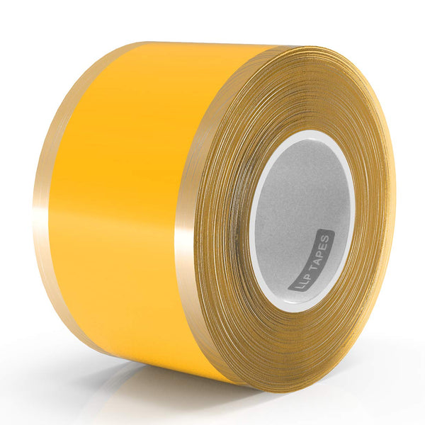 LLPT Self Fusing Silicone Tape 1 Inch x 17 Feet for Hose Emergency Repair, Handlebar, Barbell, Dumbbell Tools, Yellow