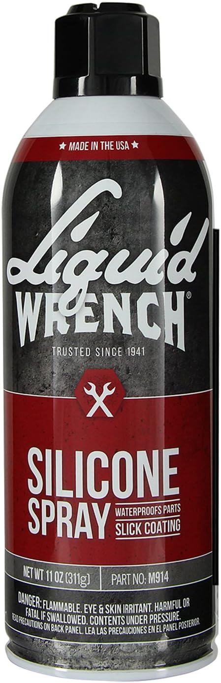 Liquid Wrench M914 Silicone Spray - 11 oz (Package may vary), Black