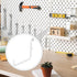 12 Pcs Pegboard Hooks, 6 x 9.5 Centimeters, Compatible with IKEA Skadis Pegboard, Waterproof Metal Storage Tool