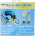 Danco 10879 All-in-One Toilet Installation Kit with Perfect Seal Wax Ring & Zero Cut Bolts, 1-Pack, Blue and Gray