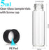 BIGLEE 20-Pack 5ML Clear Glass Vials with Secure Screw Caps