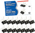 BAZIC 12 Pack Medium 1 1/4" (32mm) Black Binder Clips, Paper Clamps for Office and School Supplies