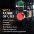 Emergency Push Button Switch, Green & Red Mushroom Head for Home or Industrial Equipment, 22mm, Stay-Put (2 Pack)