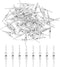 uxcell 100Pcs Chandelier Connector Clip, 25mm/0.98" Copper Crystal Chandelier Pin, Lamp Connectors