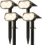 Ensenior Solar Spotlights Outdoor, 56 LEDs Brightness Adjustable 3000K LED Solar Garden