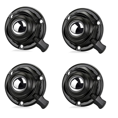 1 Inch Mini Caster Wheels, Heavy Duty Swivel Steel Ball Casters, Load