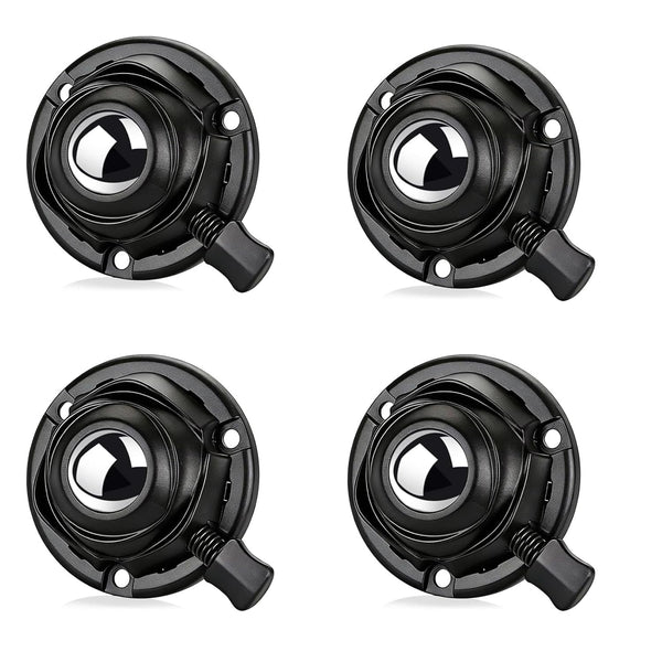 1 Inch Mini Caster Wheels, Heavy Duty Swivel Steel Ball Casters, Load