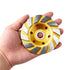 5pcs Turbo Diamond Grinding Cup Wheel, 4 Inch-12 Segs Heavy Duty Concrete Stone Ceramic for Angle Grinder (Yellow)