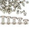 Chicago Screws Binding Screw Leather Screw Nail Rivet Button Solid Belt Tack - Silver M5x1/4 to 11/16 Inches