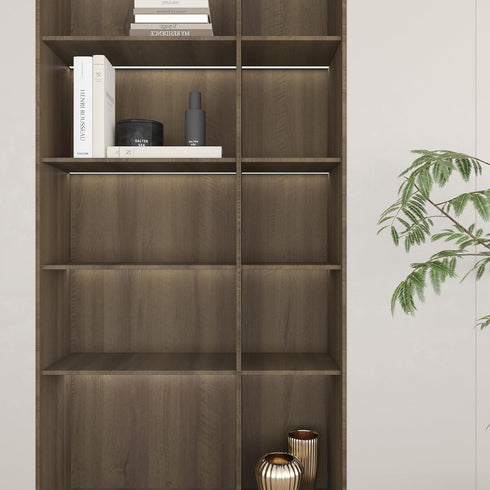 16x78inch Counter TOTIO Taupe Wood Grain Wallpaper Peel and Stick Dark Walnut Wood Contact Paper Matte Thickened