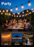 25FT 25 G40 Bulbs, E12 SUNSGNE Brown Outdoor String Lights, Shatterproof LED Globe String Lights with LED Waterproof