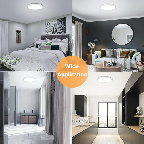 9inch 18W 5000K, Closet LED Ceiling Light Fixture Flush Mount, Modern LED Ceiling Light, Low Profile Slim Flat Surface