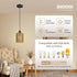 1 Pack, Bulb BoostArea Rattan Pendant Lights Kitchen Island, Farmhouse Chandelier with Handwoven Wicker Shade