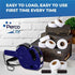 Perco Lite 1 Line Dater Gun with Labels Kit - Includes 5,000 Blank Labels, 2 Ink Rollers, 1 Ink Roll