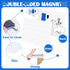 Seajan 12 Pack 9" x 12" Small Magnetic White Board Kit, 12 Mini Double Sided Boards, Dry Erasers, Black Markers