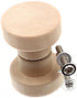 binifiMux 10-Pack 1-3/8 Inches Round Wood Unfinished Drawer Pulls | Handles Knobs for Cabinet