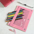 YoeeJob Pencil Pouch for 3 Ring Binder, Zipper Binder Pencil Pouches Bulk, Pale Pink, 24 Packs