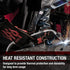 Lincoln Electric K2979-ALL Traditional MIG/Stick Welding Gloves - 14" Lined Leather, Kevlar Stitching, Black, Red