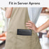 Book,5"9", 2 Server Book High Volume, Expandable Server Waitress Waiter Book, Leather Waitress Book with Zipper Pockets
