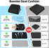 Tailbone 3.3"-Black Seat Cushion for Pain Relief, Office Chair Cushion, Memory Foam Large Chair Cushion with Non-Slip