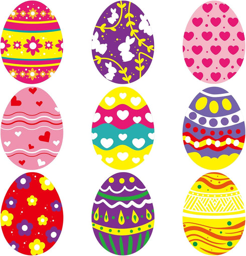 Easter Egg Cutouts for Spring Bulletin Board Classroom Decoration 45Pcs