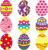 Easter Egg Cutouts for Spring Bulletin Board Classroom Decoration 45Pcs