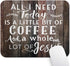 Wknoon All I Need is Coffee & Jesus Quote Rustic Wood Mouse Pad,
