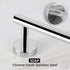 NearMoon Bathroom Towel Bar - Thicken Stainless Steel Shower Towel Rack, Wall Mounted (1 Pack, Chrome Finish, 9 Inch)