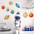 BeYumi 45Pcs Solar System Cutouts, 9 Planets Galaxy Wall Decal for Classroom and Party Decor