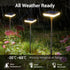 Ainostone 4 Pack 31" 34LM 12H IP65 Solar Lights Outdoor Garden Solar Pathway Light Tall Solar Landscape Lights Bright