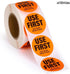 1000 1.5-inch Labels Use First Stickers for Food Service, Wide, Orange by Sutter Signs