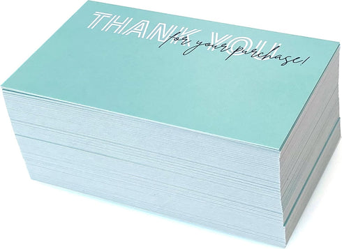 RXBC2011 Package Pack 100 Thank you for your purchase Cards client appreciation business Cards Insert for online
