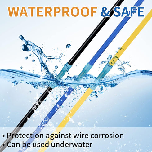ELECTRAPICK 200Pcs Heat Shrink Butt Connectors, Waterproof Insulated Electrical Terminals Kit
