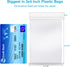 100 Pcs Clear Plastic Bags, 3 x 4 inch Resealable Zipper Baggies for Jewelry, Storage, Candy, Small Business