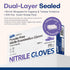 200 Supmedic Medical Soft Max Nitrile Disposable Gloves, Ct Latex-Free Powder-Free Chemo Rated Food Safe Cleaning Exam