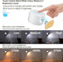 Deyagoo 3 3 360Rotate LED Wall Sconce, Wall Mounted Lamp with Rechargeable Battery Operated Color Temperature
