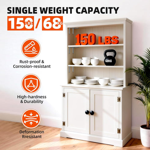 SecureLatch 3"3"1.2" 90 (Galvanized-8PCS) Degree Galvanized Corner Brace, Heavy Duty L Shape Bracket for Wood Beams