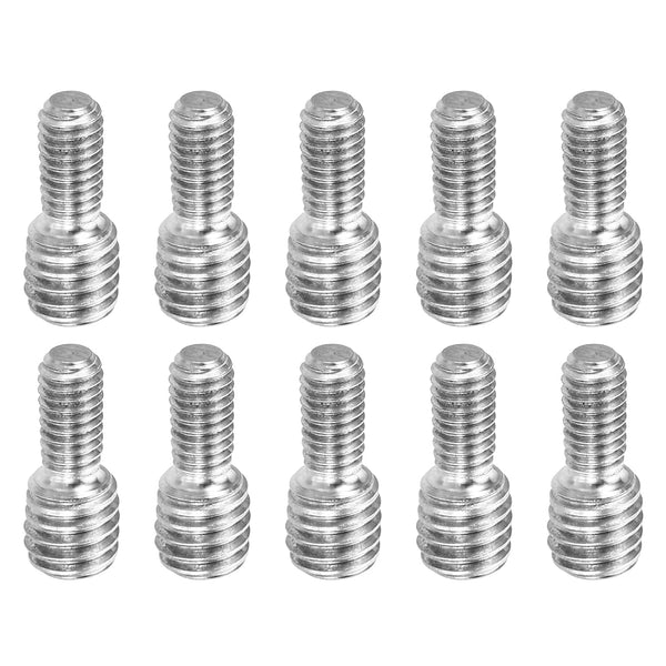 PATIKIL M4x8mm to M6x6mm Double End Threaded Stud Screw Bolt, 10 Pack Stainless Steel Rod Bolts for Furniture