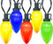 L LAMPOP Solar Vintage Christmas String Lights Globe Outdoor Lights 50 LED with 8