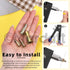 26Pcs M8 Zinc-Plated Multi-Grip Rivet Nut Flat Head Shank Insert Nut Gold Finish for Industrial Fasteners