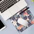Round Face Cat Mouse Pad, Square Stitched Edge, Premium Washable Cloth, Non-Slip Rubber Base, 9.25x7.75x0.12 inch
