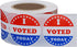 Hybsk I Voted Today with Red, White, and Blue Circle Stickers 1.5 Inch Round, 500 Labels Per Roll