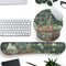 Mechanical Cattle Cute Frog Mouse Pad with Wrist Rest Kawaii Green Decor Pain Relief