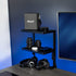 VIVO Clamp-on 2-Tier Shelving Unit, 13 Inch Above or Below Desk for Table Accessories, Gaming Devices, Black,